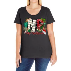 NP Nurse Practitioner Christmas Ladies Curvy T-Shirt