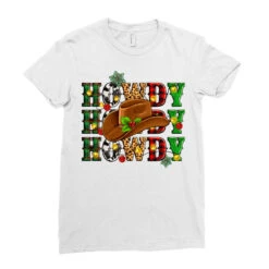 Howdy Howdy Howdy Christmas Ladies Fitted T-Shirt -Santa Clothing Shop pd.2526595826.36.25093856.s3.1 front white ffffff none x0y0 154 800x800 1