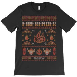 Avatar Firebending Iroh Christmas T-Shirt -Santa Clothing Shop pd.2526606051.24.25067853.s3.1 front black ffffff none x0y0 180 800x800 1