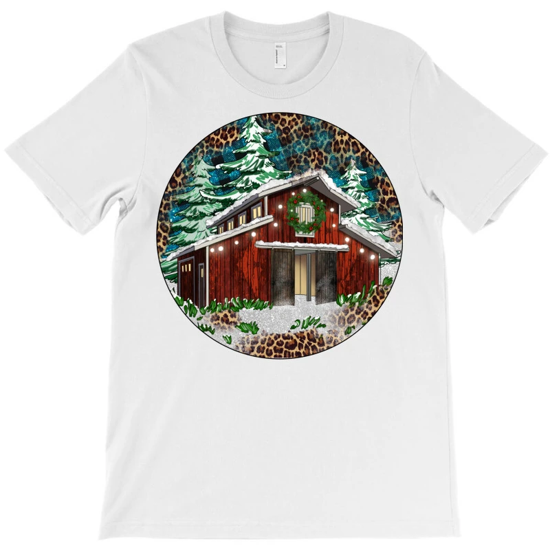 Barn Christmas T-Shirt 3 Barn Christmas T-Shirt - Image 3