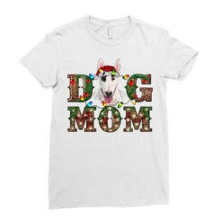 Christmas Dog Mom Bull Terrier Ladies Fitted T-Shirt -Santa Clothing Shop pd.2526674287.36.25095094.s3.1 front white ffffff none x0y0 154 800x800 1