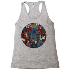 Black Angus Calf Christmas Racerback Tank -Santa Clothing Shop pd.2526676610.45.25095103.s3.1 front grey ffffff none x0y0 144 800x800 1