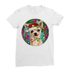 Christmas Chihuahua Ladies Fitted T-Shirt -Santa Clothing Shop pd.2526680125.36.25095152.s3.1 front white ffffff none x0y0 154 800x800 1