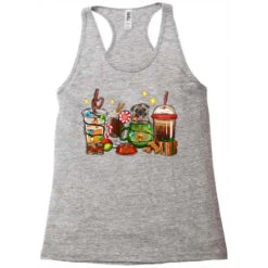 Christmas Coffee Cups With Pug Racerback Tank 7 Christmas Coffee Cups With Pug Racerback Tank -Santa Clothing Shop pd.2526684502.45.25095159.s3.1 front grey ffffff none x0y0 144 800x800 1