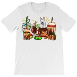 Christmas Coffee Cups With White Shepherd T-Shirt -Santa Clothing Shop pd.2526685465.24.25095162.s3.1 front white ffffff none x0y0 180 800x800 1