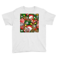 Christmas Gnomes Seamless Digital Paper Youth Tee -Santa Clothing Shop pd.2526691879.37.25095020.s3.2 front white ffffff none x0y0 129 800x800 1