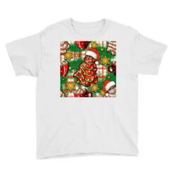 Christmas Cake And Seamless Digital Paper Youth Tee -Santa Clothing Shop pd.2526692260.37.25095018.s3.2 front white ffffff none x0y0 129 800x800 1