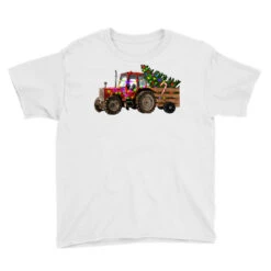 Christmas Farm Tractor Youth Tee 7 Christmas Farm Tractor Youth Tee -Santa Clothing Shop pd.2526692992.37.25095186.s3.1 front white ffffff none x0y0 129 800x800 1
