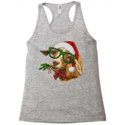 Christmas Glasses Goat Racerback Tank 7 Christmas Glasses Goat Racerback Tank -Santa Clothing Shop pd.2526694651.45.25095193.s3.1 front grey ffffff none x0y0 144 800x800 1