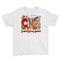 CNA Certified Nursing Assistant Christmas Youth Tee -Santa Clothing Shop pd.2526695563.37.25094986.s3.1 front white ffffff none x0y0 129 800x800 1
