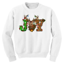 Christmas Joy Reindeer Youth Sweatshirt -Santa Clothing Shop pd.2526696341.52.25095198.s3.1 front white ffffff none x0y0 169 800x800 1