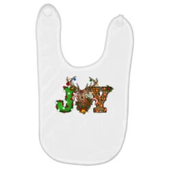 Christmas Joy Reindeer Baby Bibs