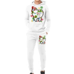 Christmas Teeth Dentist Hoodie & Jogger Set