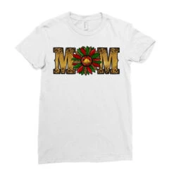 Christmas Sunflower Mom Ladies Fitted T-Shirt -Santa Clothing Shop pd.2526698045.36.25095212.s3.1 front white ffffff none x0y0 154 800x800 1