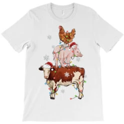 Merry Christmas Farm Animals T-Shirt 7 Merry Christmas Farm Animals T-Shirt -Santa Clothing Shop pd.2526703952.24.25093801.s3.1 front white ffffff none x12y0 156 800x800 1