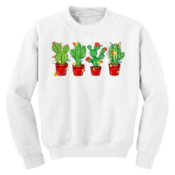 Christmas Cactuses Youth Sweatshirt 7 Christmas Cactuses Youth Sweatshirt -Santa Clothing Shop pd.2526704488.52.25093800.s3.1 front white ffffff none x0y0 169 800x800 1