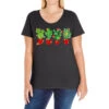 Christmas Cactuses Ladies Curvy T-Shirt