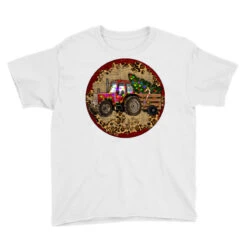 Christmas Tractor Youth Tee -Santa Clothing Shop pd.2526704608.37.25095317.s3.1 front white ffffff none x0y0 129 800x800 1