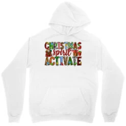 Christmas Spirit Activate Unisex Hoodie -Santa Clothing Shop pd.2526708956.31.25095351.s3.1 front white ffffff none x0y0 118 800x800 1