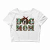 Western Christmas Dog Mom St Bernard Crop Top