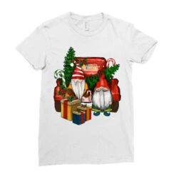 Christmas Truck And Gnome Ladies Fitted T-Shirt -Santa Clothing Shop pd.2526719197.36.25095368.s3.1 front white ffffff none x0y0 154 800x800 1