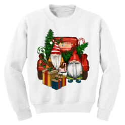 Christmas Truck And Gnome Youth Sweatshirt -Santa Clothing Shop pd.2526719251.52.25095368.s3.1 front white ffffff none x0y0 169 800x800 1