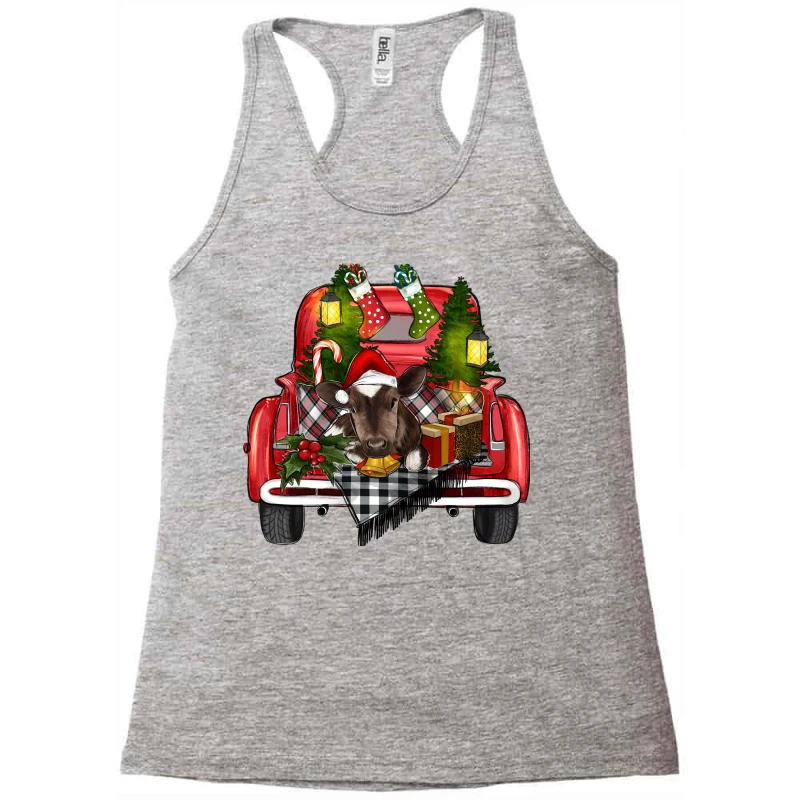Baby Cow Christmas Racerback Tank 3 Baby Cow Christmas Racerback Tank - Image 3