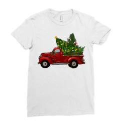 Christmas Trees With Truck Ladies Fitted T-Shirt -Santa Clothing Shop pd.2526721098.36.25095364.s3.1 front white ffffff none x0y0 154 800x800 1