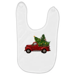 Christmas Trees With Truck Baby Bibs