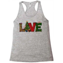 Christmas Tree Love Racerback Tank -Santa Clothing Shop pd.2526721624.45.25095363.s3.1 front grey ffffff none x0y0 144 800x800 1