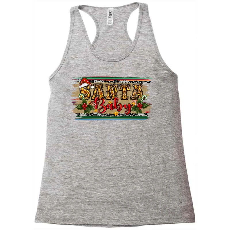 Santa Baby Western Christmas Racerback Tank 3 Santa Baby Western Christmas Racerback Tank - Image 3