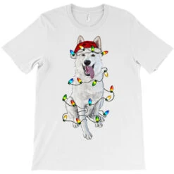 Christmas White Shepherd With Christmas Lights T-Shirt -Santa Clothing Shop pd.2526723865.24.25095395.s3.1 front white ffffff none x30y0 120 800x800 1