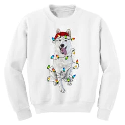 Christmas White Shepherd With Christmas Lights Youth Sweatshirt -Santa Clothing Shop pd.2526723951.52.25095395.s3.1 front white ffffff none x33y0 103 800x800 1