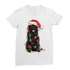 Christmas Newfoundland Dog Ladies Fitted T-Shirt 7 Christmas Newfoundland Dog Ladies Fitted T-Shirt -Santa Clothing Shop pd.2526737395.36.25093824.s3.1 front white ffffff none x9.5y0 135 800x800 1