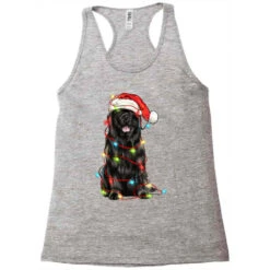 Christmas Newfoundland Dog Racerback Tank -Santa Clothing Shop pd.2526737406.45.25093824.s3.1 front grey ffffff none x14.5y0 115 800x800 1