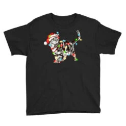 Christmas American Shorthair Cat Youth Tee -Santa Clothing Shop pd.2526738449.37.25093821.s3.1 front black ffffff none x0y0 129 800x800 1