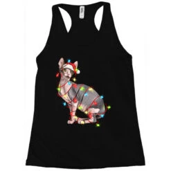 Christmas Sphynx Cat Racerback Tank 7 Christmas Sphynx Cat Racerback Tank -Santa Clothing Shop pd.2526739232.45.25093240.s3.1 front black ffffff none x5y0 134 800x800 1