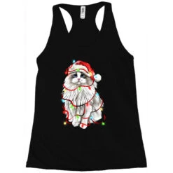 Christmas Ragdoll Cat Racerback Tank -Santa Clothing Shop pd.2526740998.45.25093237.s3.1 front black ffffff none x13.5y0 117 800x800 1