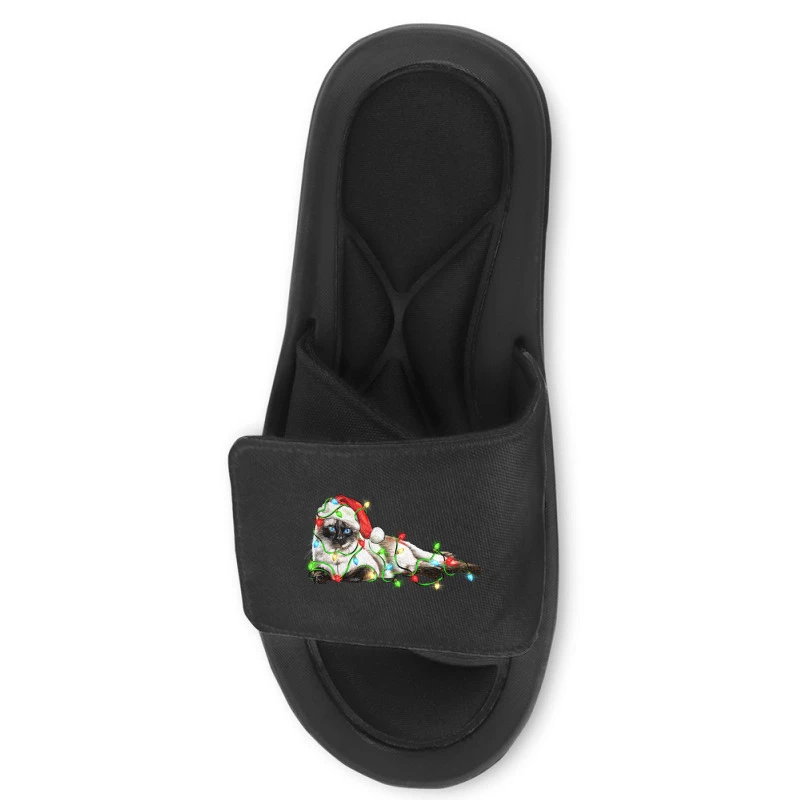 Christmas Siamese Cat Slide Sandal 2 Christmas Siamese Cat Slide Sandal - Image 2