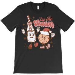 Tis The Season Christmas Milk And Cookie T-Shirt -Santa Clothing Shop pd.2526745994.24.25095535.s3.1 front black ffffff none x0y0 180 800x800 1