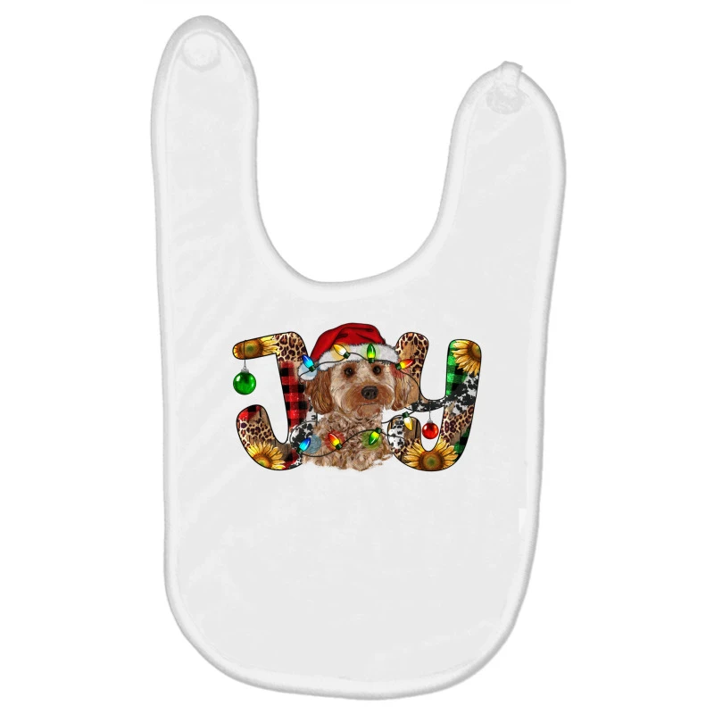 Cockapoo Christmas Joy Baby Bibs 1 Cockapoo Christmas Joy Baby Bibs