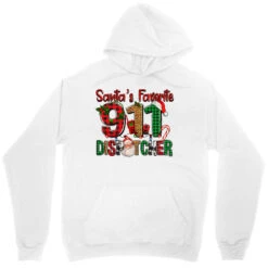 Santa's Favorite 911 Dispatcher For Christmas Unisex Hoodie -Santa Clothing Shop pd.2526772381.31.25095469.s3.1 front white ffffff none x0y0 118 800x800 1