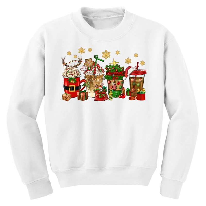 Christmas Coffee Drink Youth Sweatshirt 3 Christmas Coffee Drink Youth Sweatshirt - Image 3