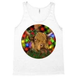 Brown Cow Christmas Tank Top -Santa Clothing Shop pd.2526776184.30.25096666.s3.1 front white ffffff none x0y0 180 800x800 1