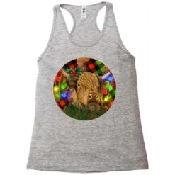 Brown Cow Christmas Racerback Tank 7 Brown Cow Christmas Racerback Tank -Santa Clothing Shop pd.2526776205.45.25096666.s3.1 front grey ffffff none x0y0 144 800x800 1