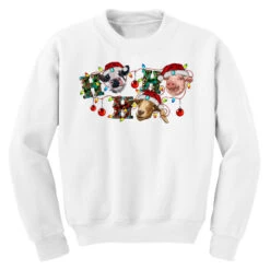 Hohoho Christmas Cows Youth Sweatshirt -Santa Clothing Shop pd.2526780014.52.25096875.s3.1 front white ffffff none x0y0 169 800x800 1