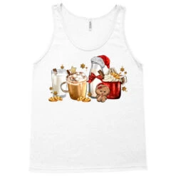Christmas Milk And Cookie Latte Coffee Cups Tank Top -Santa Clothing Shop pd.2526780866.30.25096765.s3.1 front white ffffff none x0y0 180 800x800 1