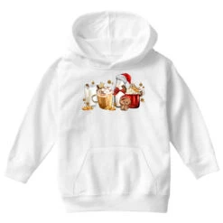 Christmas Milk And Cookie Latte Coffee Cups Youth Hoodie -Santa Clothing Shop pd.2526780902.53.25096765.s3.1 front white ffffff none x0y0 113 800x800 1
