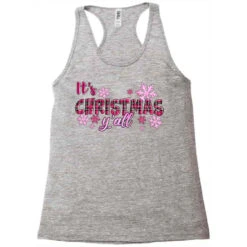 It's Christmas Y'all Season Pink Christmas Racerback Tank -Santa Clothing Shop pd.2526781847.45.25096945.s3.1 front grey ffffff none x0y0 144 800x800 1