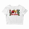 Western Christmas Love Crop Top